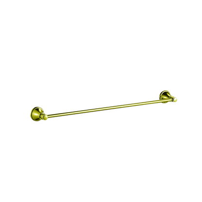 Clasico Single Towel Rail 600mm in Brushed Gold
