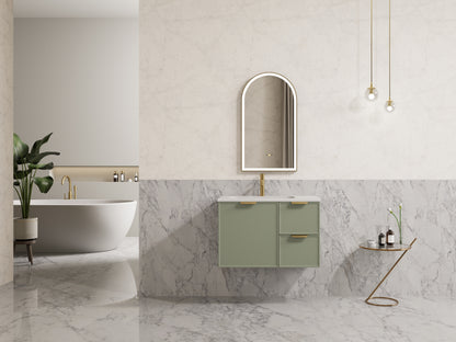 Miami Green Wall Hung 750mm Vanity