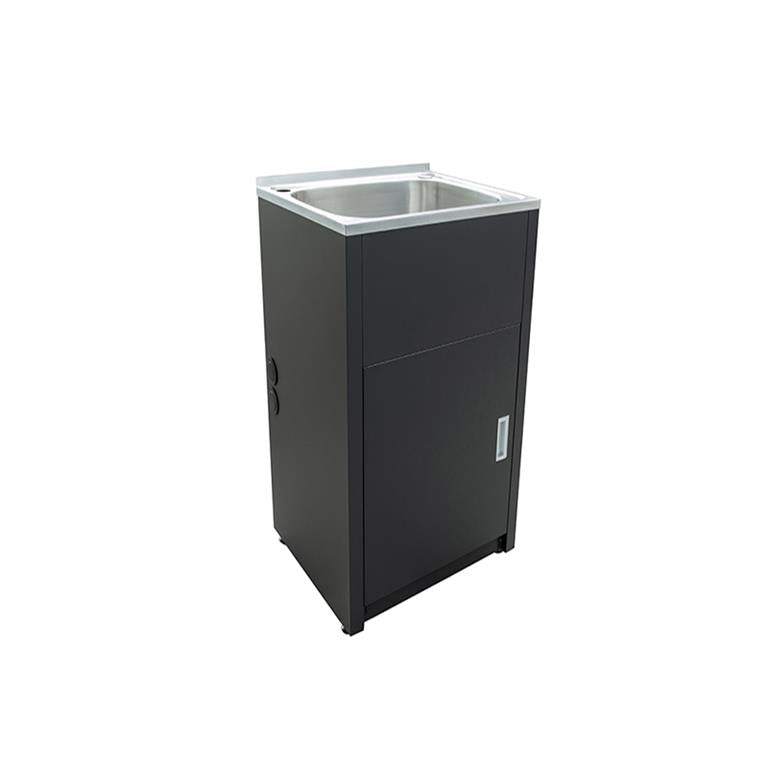 PVC Laundry Cabinet with Tub 40L - Black