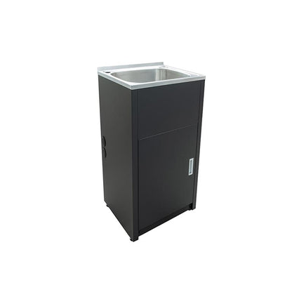 PVC Laundry Cabinet with Tub 40L - Black