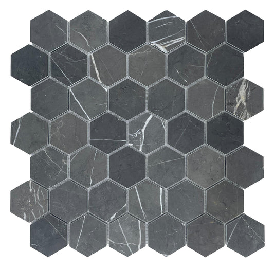 Hexagon Honed 48mm - Pietra Grey