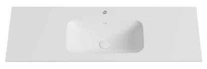 Chiefly Solid Surface Single Bowl Vanity Top - White