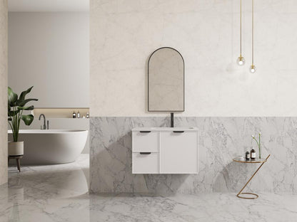 Miami White Wall Hung 750mm Vanity