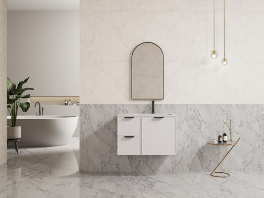 Miami White Wall Hung 750mm Vanity