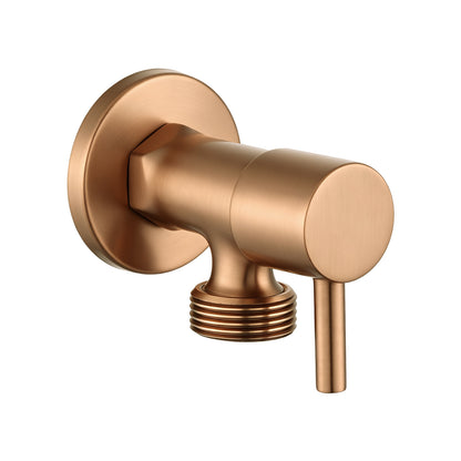 Washing Machine Stop Tap - Brushed Copper