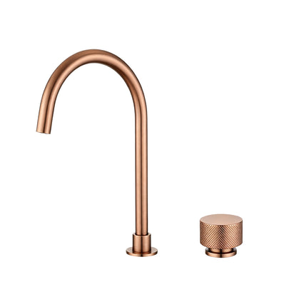 Moon Series Split Type Basin Mixer - Brushed Copper