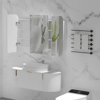 Carysil Grand Shaving Cabinet 1200x800mm - Matte White