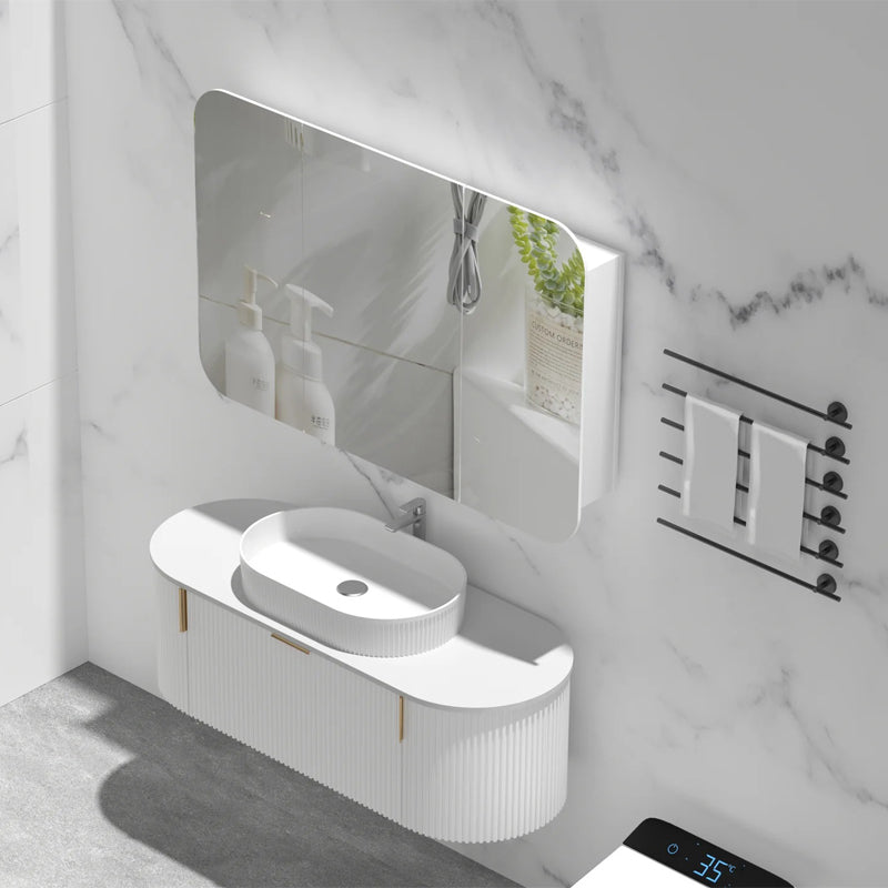 Carysil Grand Shaving Cabinet 1200x800mm - Matte White