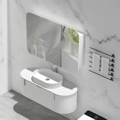 Carysil Grand Shaving Cabinet 1200x800mm - Matte White