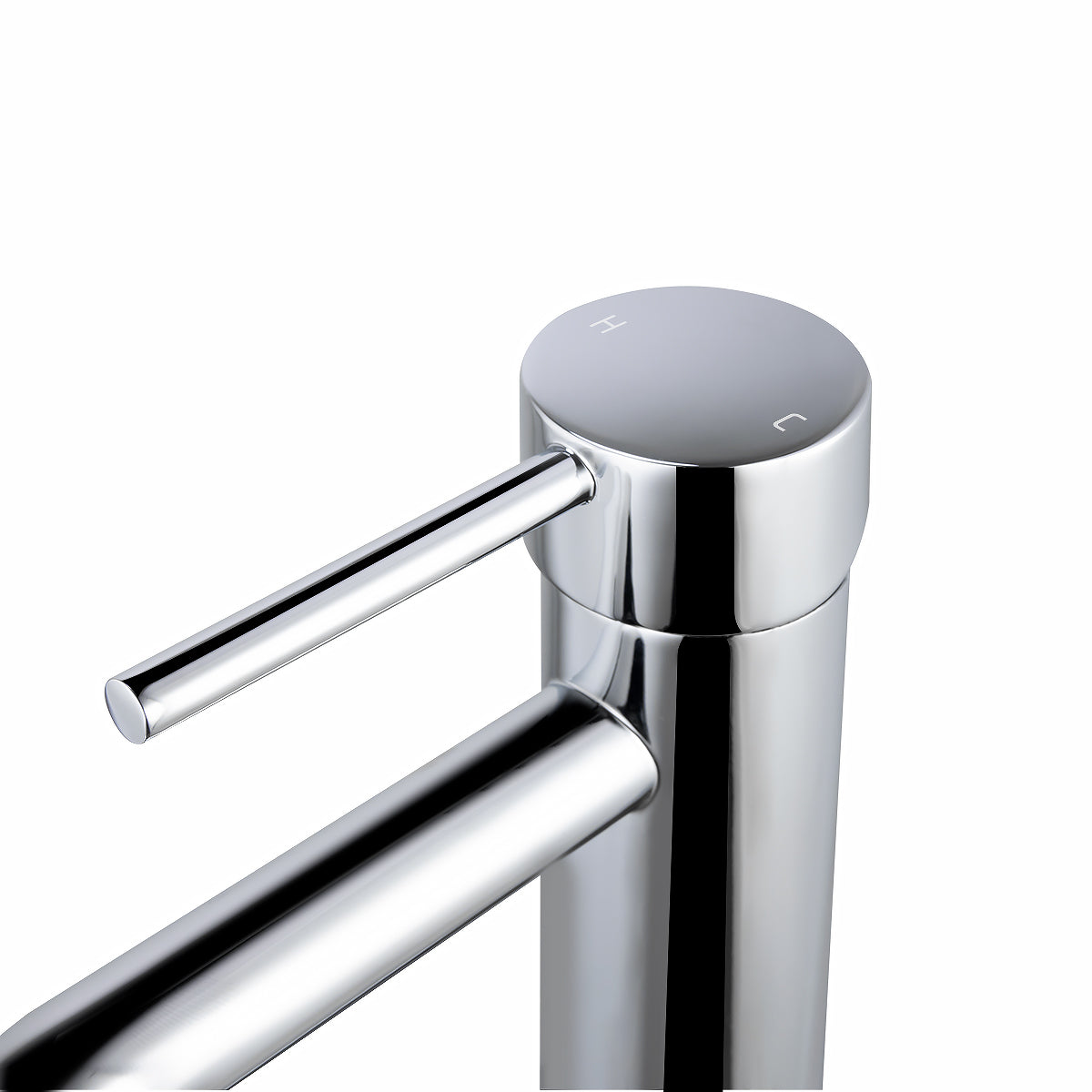 Lucid Pin Round Basin Mixer - Chrome