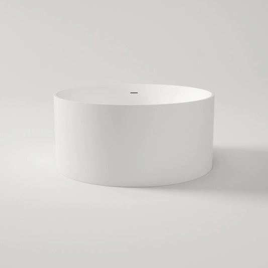 Round Freestanding Bathtub - Matte White