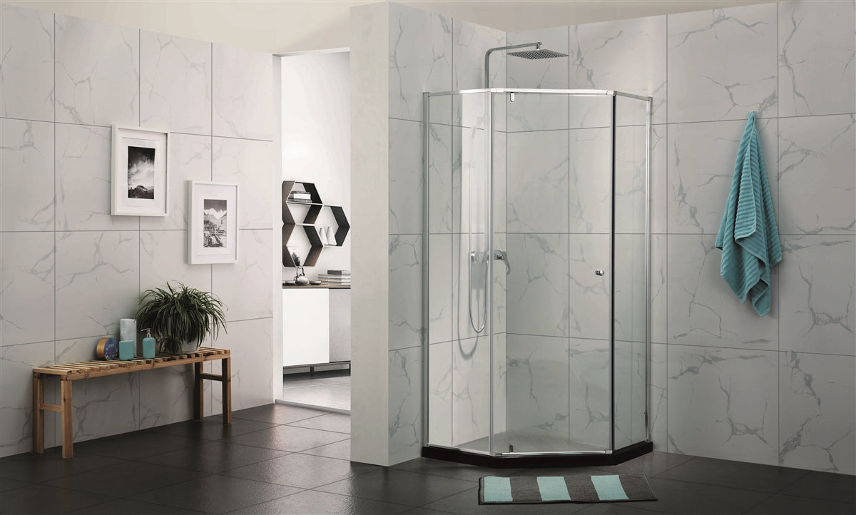 Semi-Frame Diamond Shower Screen