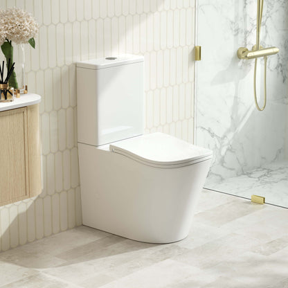 Fifa Back-to-Wall Toilet Suite - Gloss White