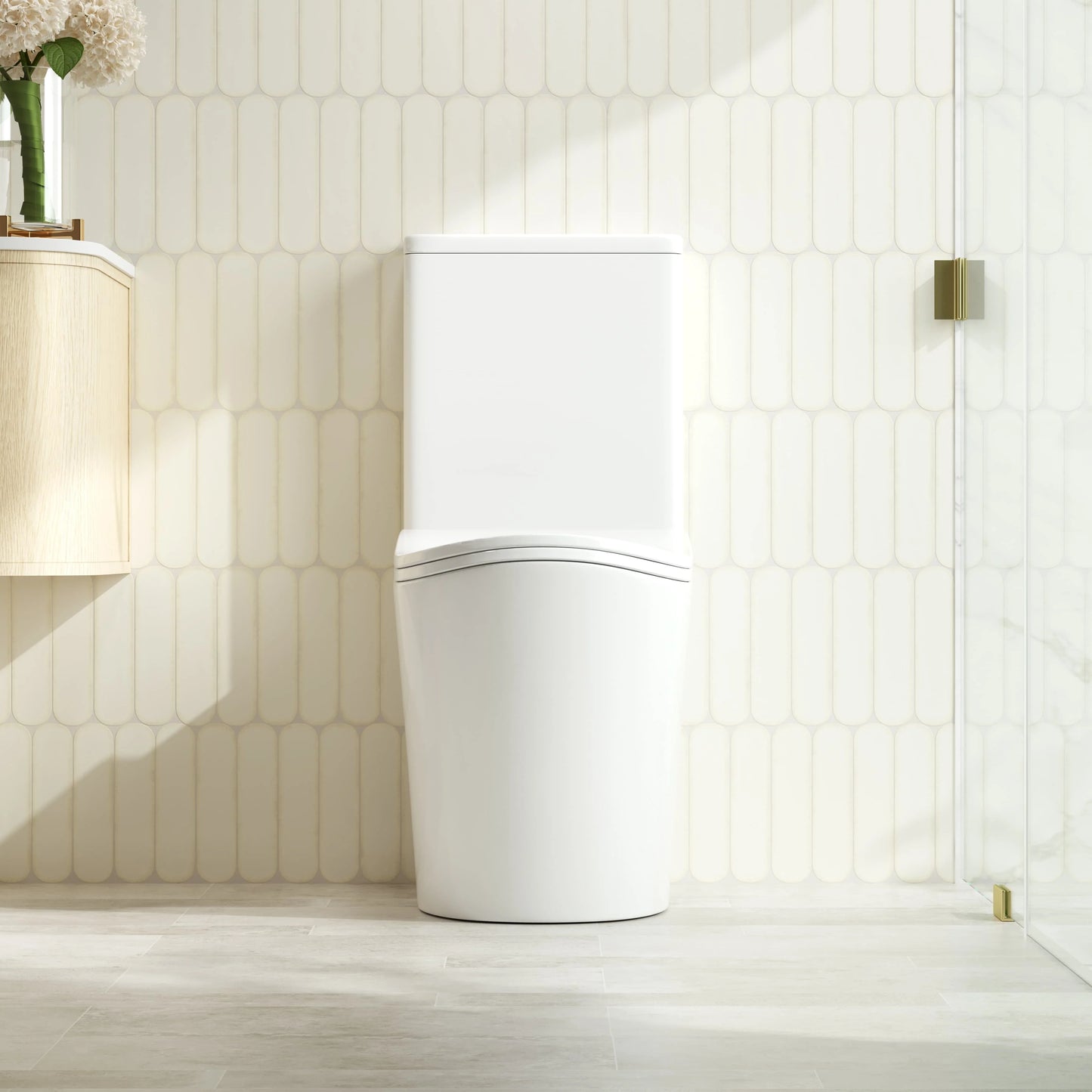 Fifa Back-to-Wall Toilet Suite - Gloss White