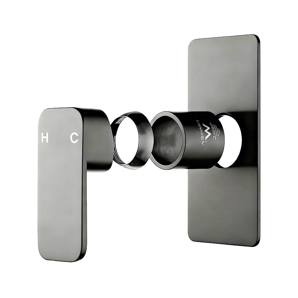 Ivano Series Wall Mixer Trim Kit - Gunmetal