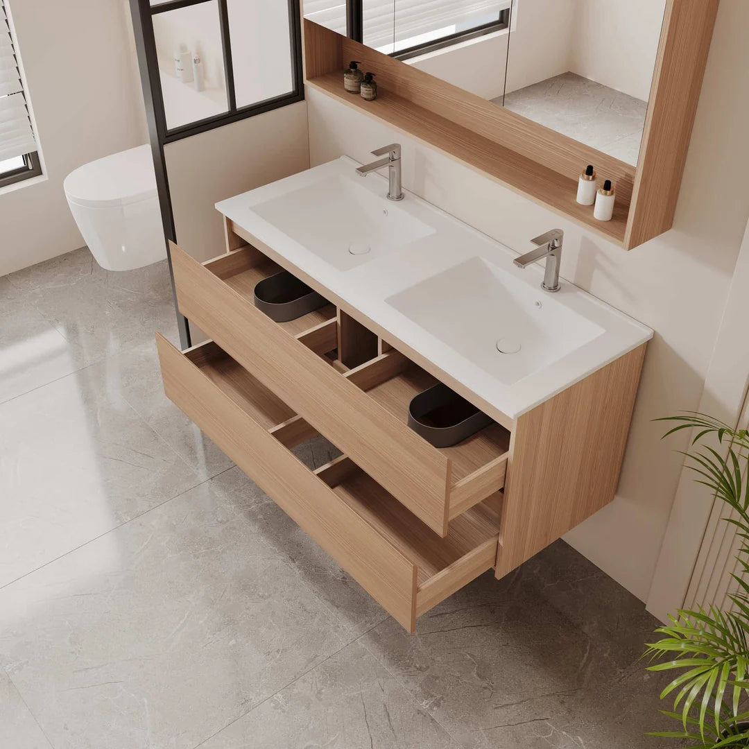 Hera Wall-Hung Vanity – Oak