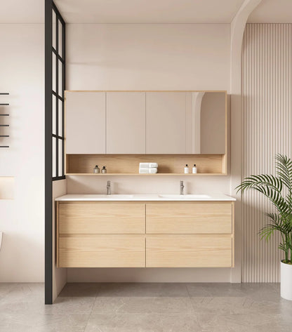 Hera Wall-Hung Vanity – Oak