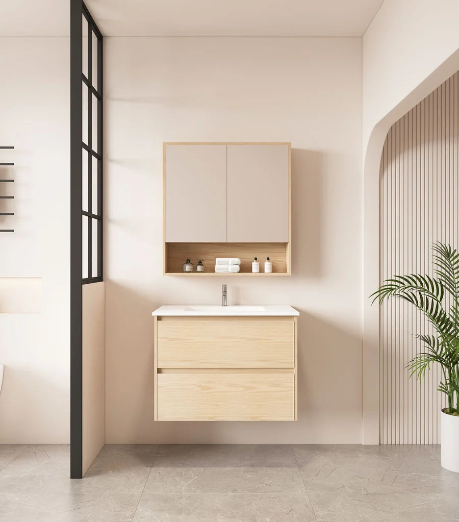Hera Wall-Hung Vanity – Oak