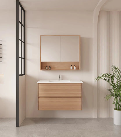 Hera Wall-Hung Vanity – Oak