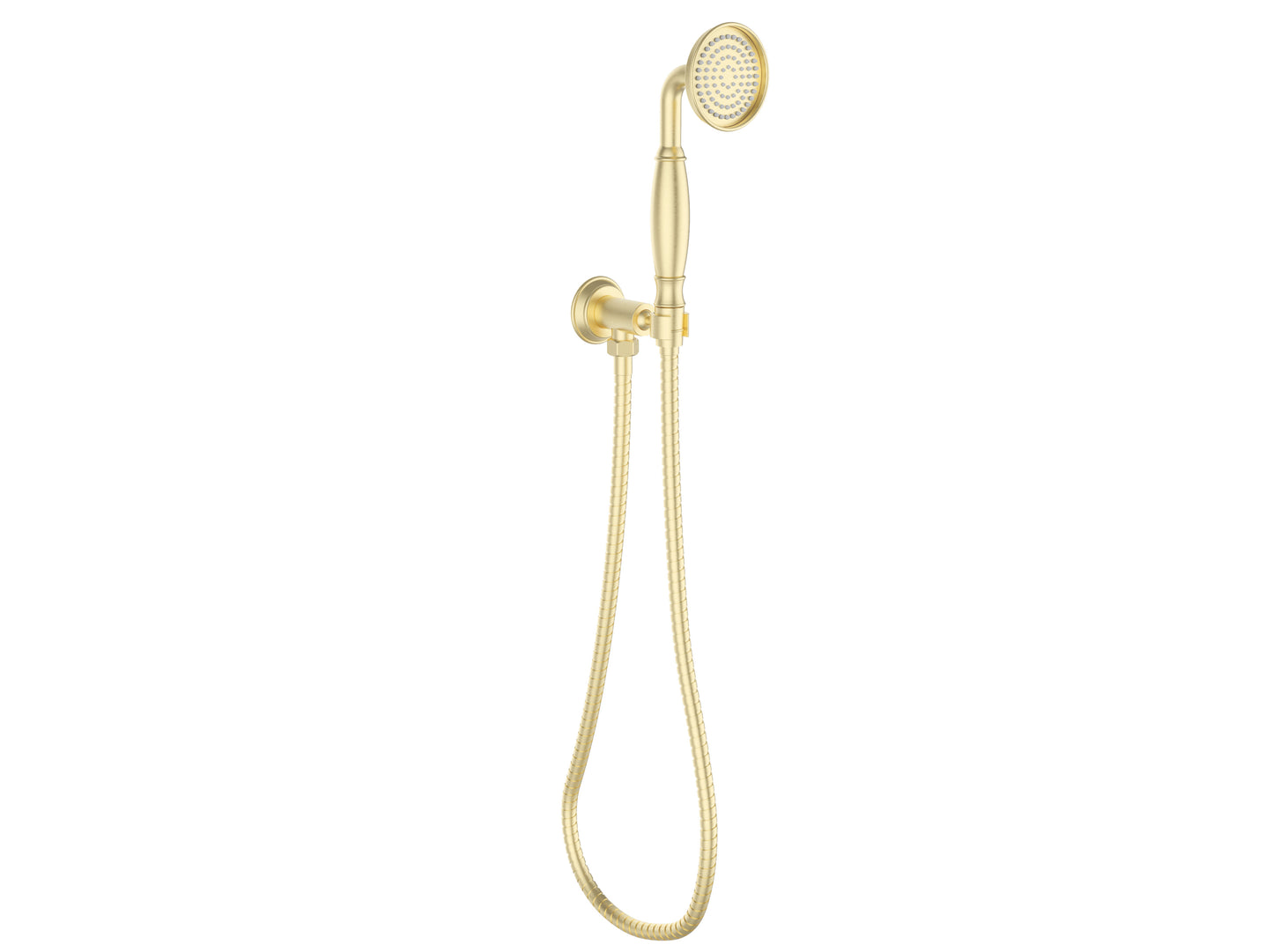 Clasico Hand Shower on Wall Outlet Bracket - Brushed Gold