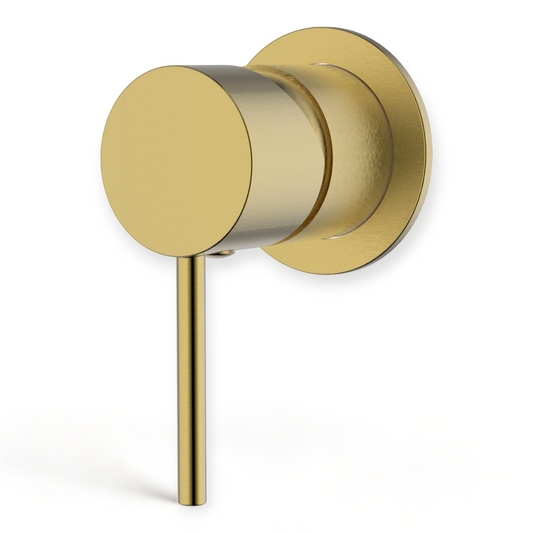 Hali Wall Mixer with Cover Plate- Brushed Gold