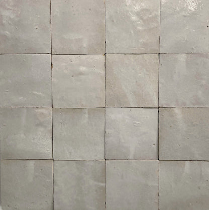 Zellige Ecru Square Tile 100x100
