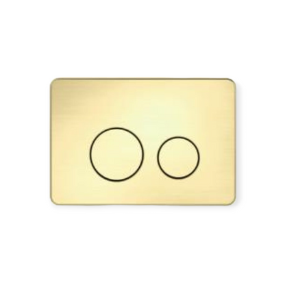 Access Round Button Plate - Brushed Gold