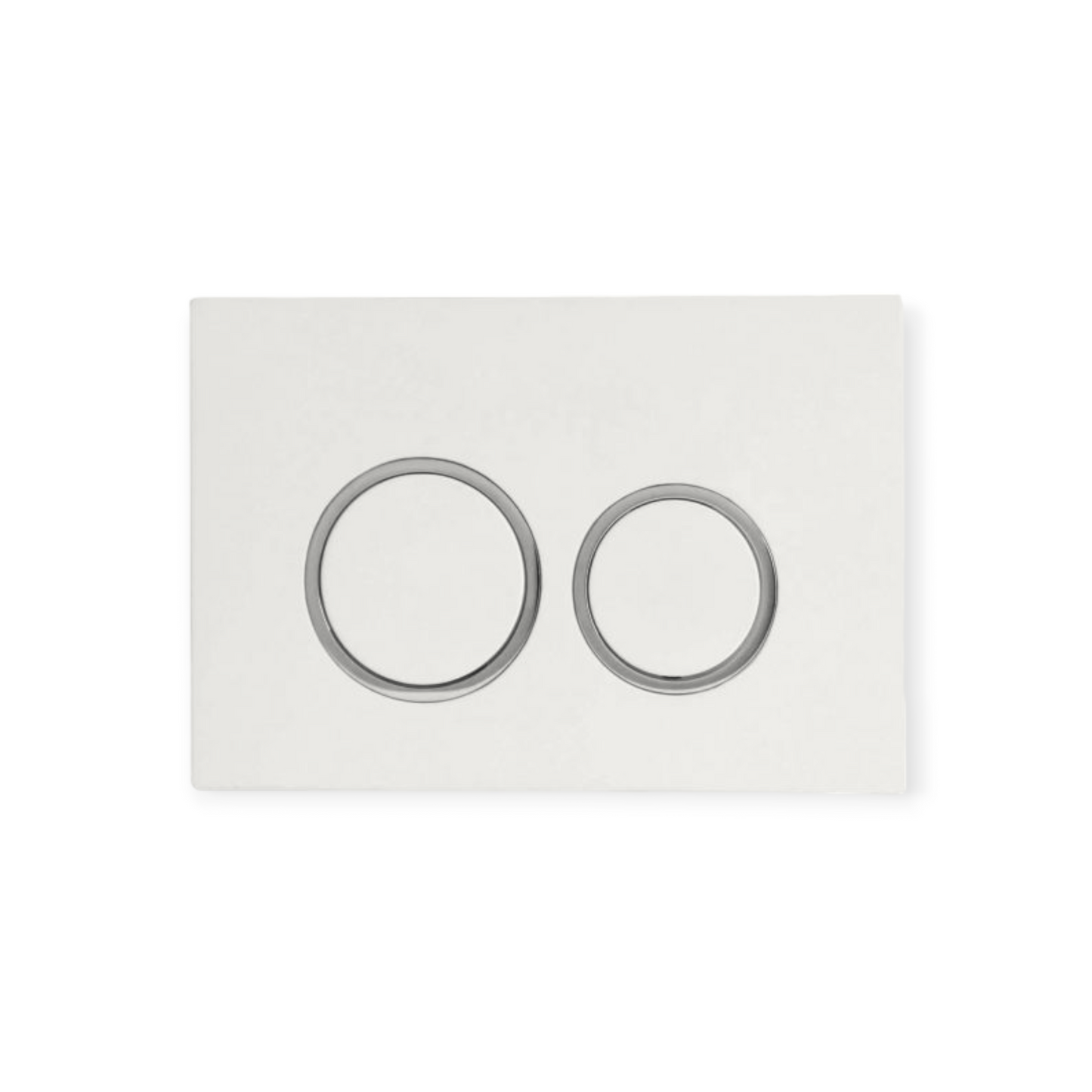 Access Round Button Plate - White