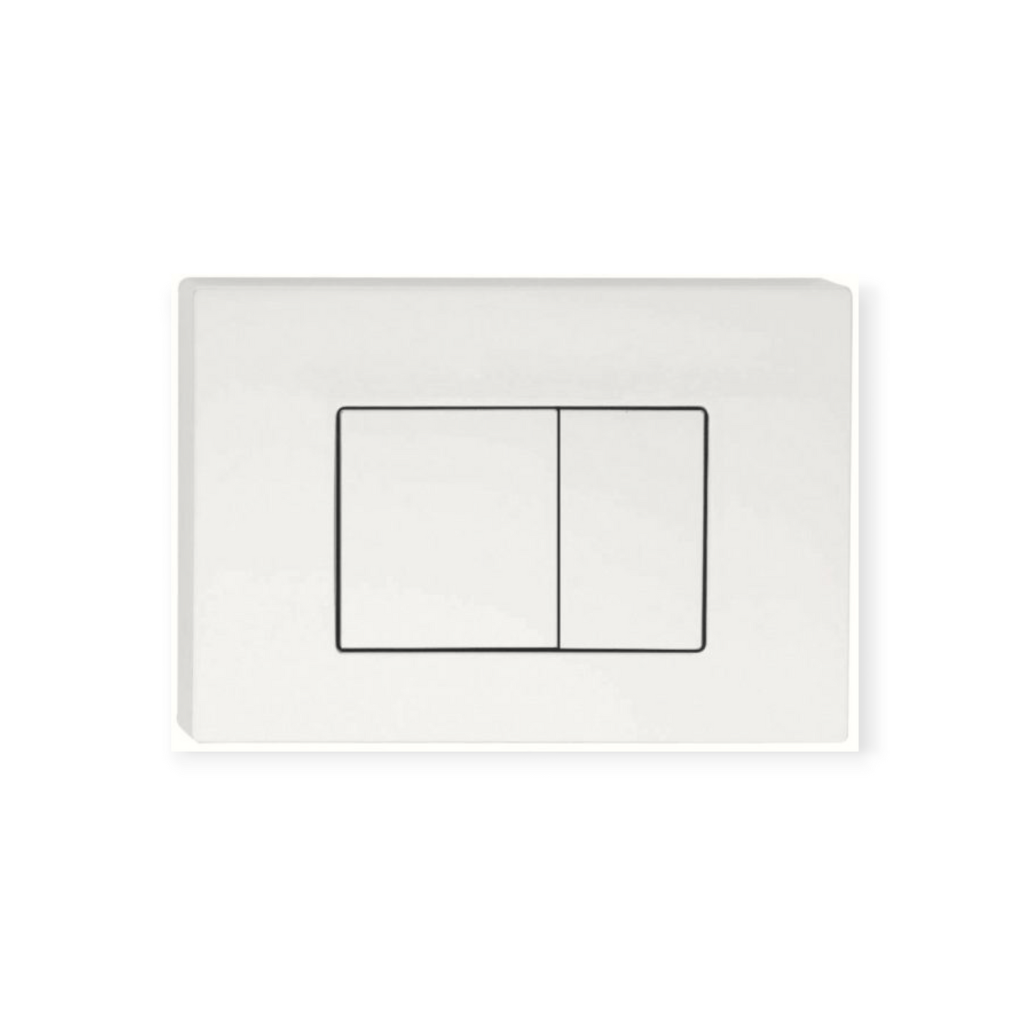 Access Square Button Plate - White