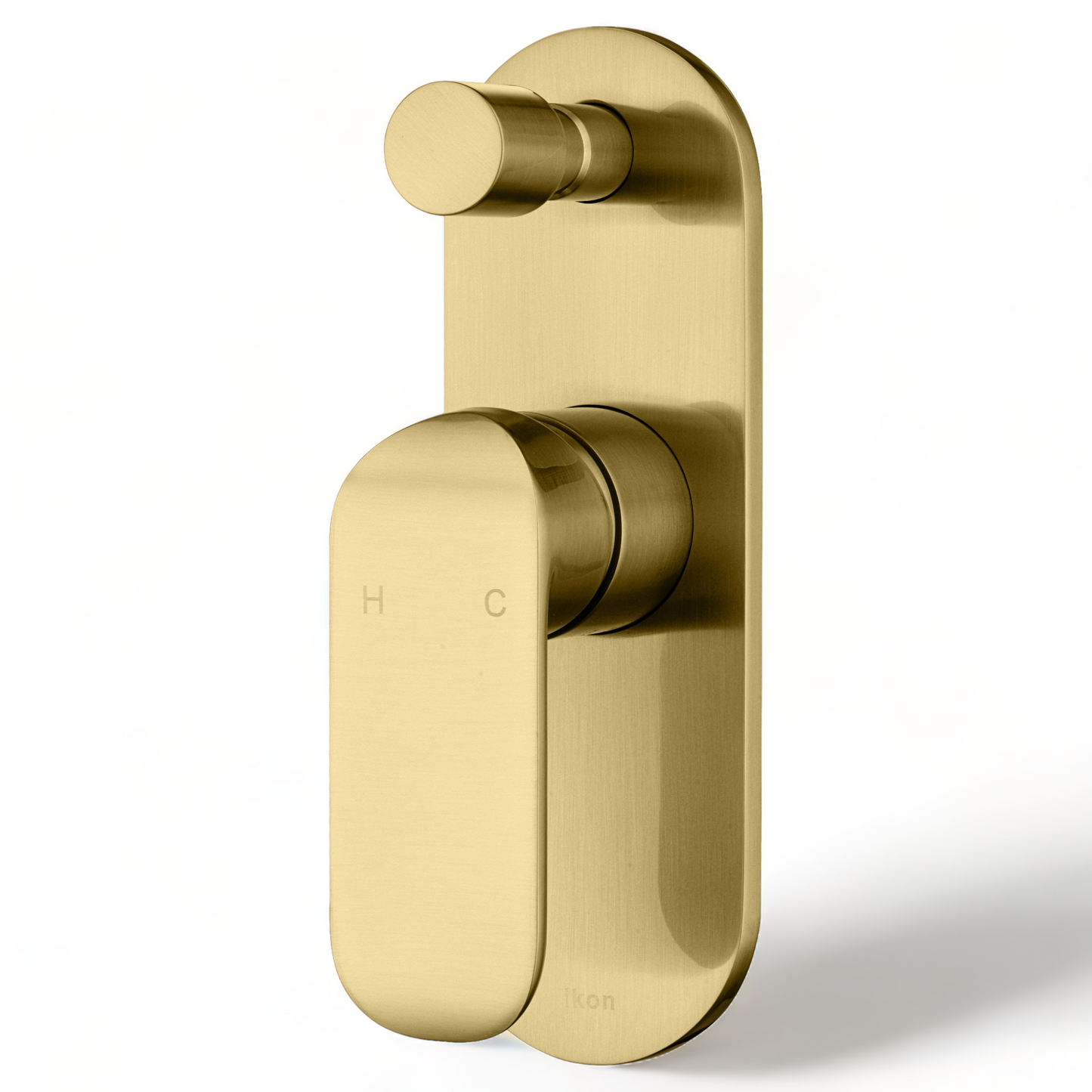 Kara Wall Mixer with Diverter - Brushed Gold