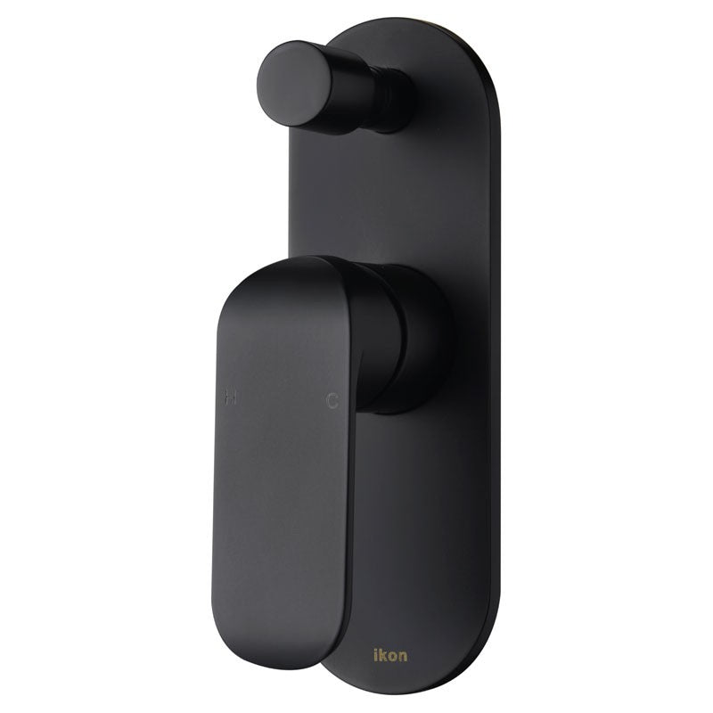 Kara Wall Mixer with Diverter - Matte Black