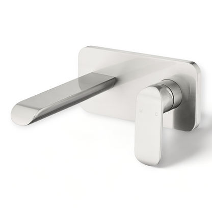 Kara Wall Mixer and Spout - Brushed Nickel