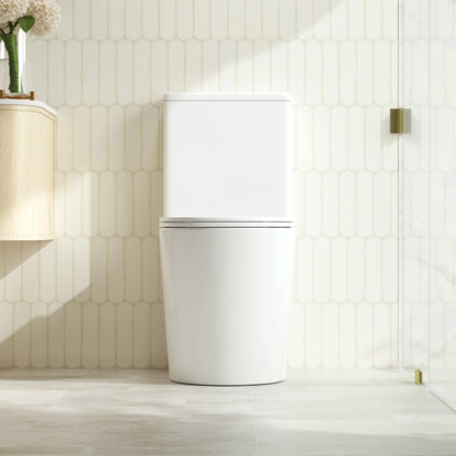 Oxford Back-to-Wall Toilet Suite - Gloss White