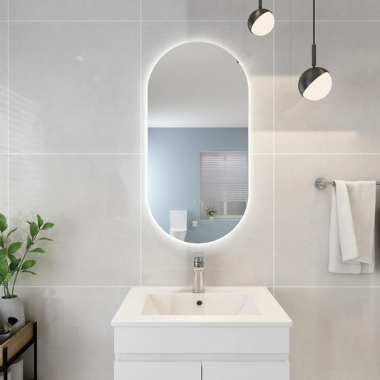 Olivia Oval Backlit LED Mirror