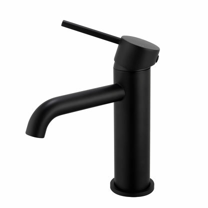 Lucid Pin Round Basin Mixer - Matte Black