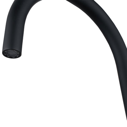 Moon Series Swivel Basin Mixer - Matte Black