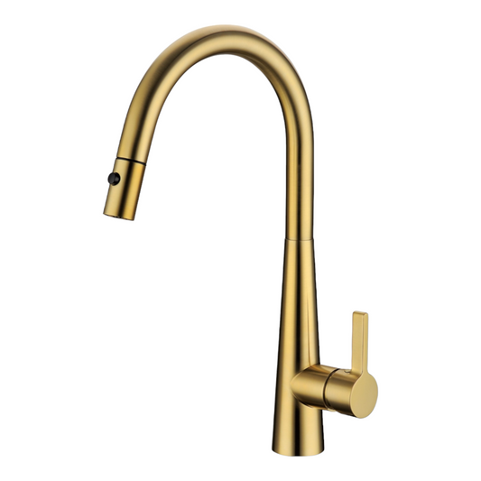 Otus Lux Pull Out Sink Mixer - Brushed Gold