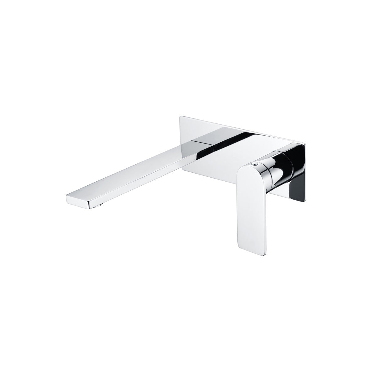 Ruki Wall Basin Mixer with Spout - Chrome