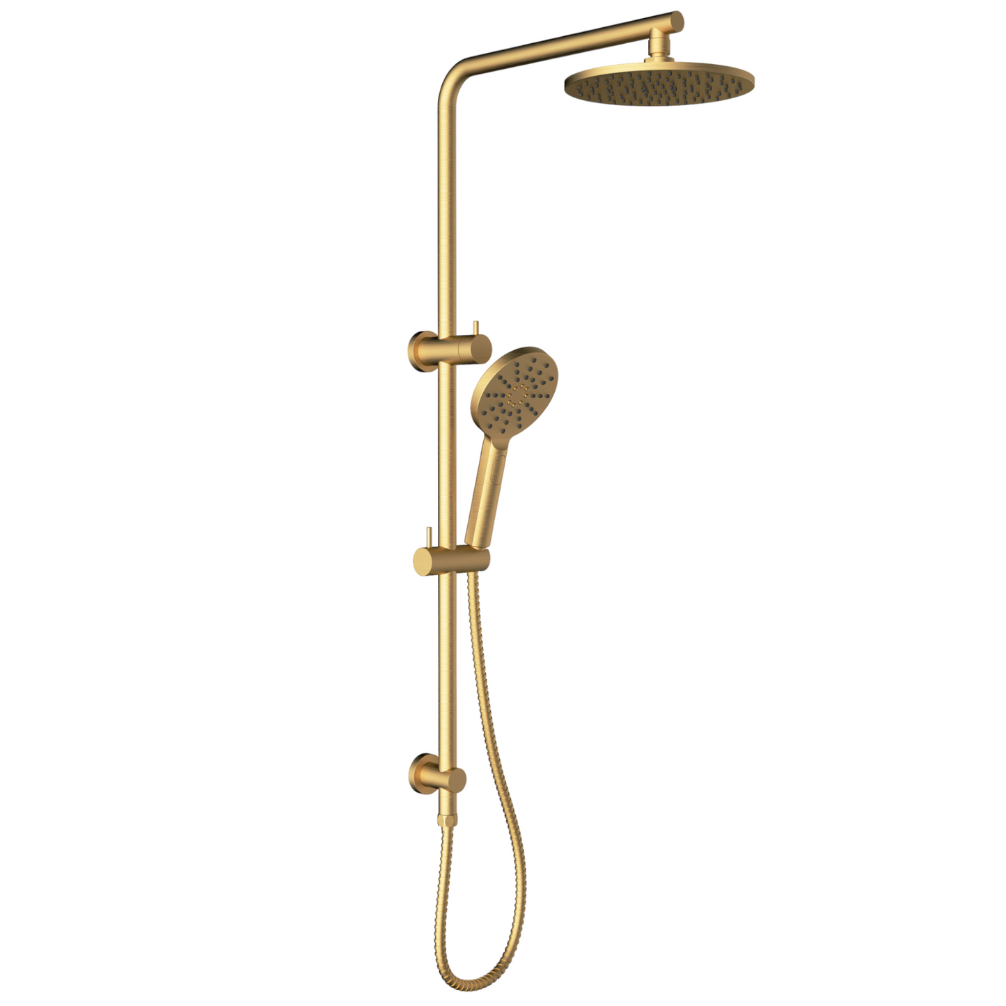Cora Multi-function Shower Set 200mm - Brushed Gold