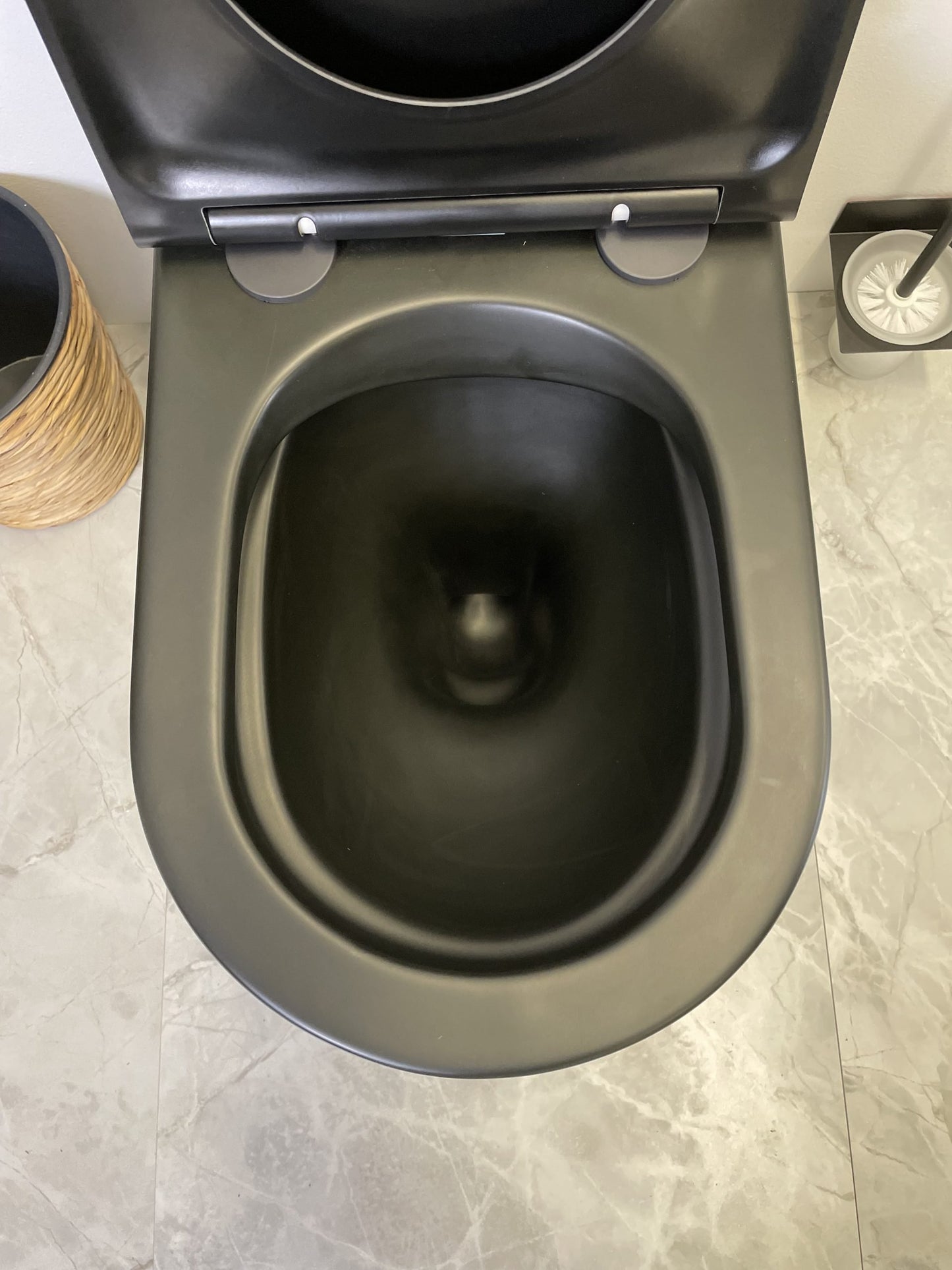 Pani Wall-Faced Toilet - Matte Black