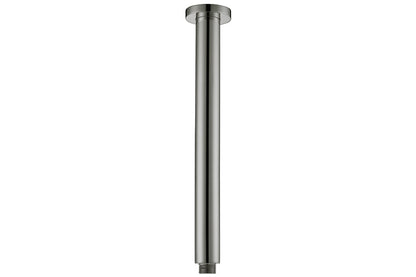 Round Vertical Shower Arm - Brushed Nickel