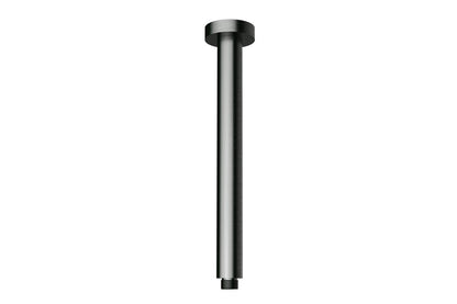 Round Vertical Shower Arm - Gunmetal