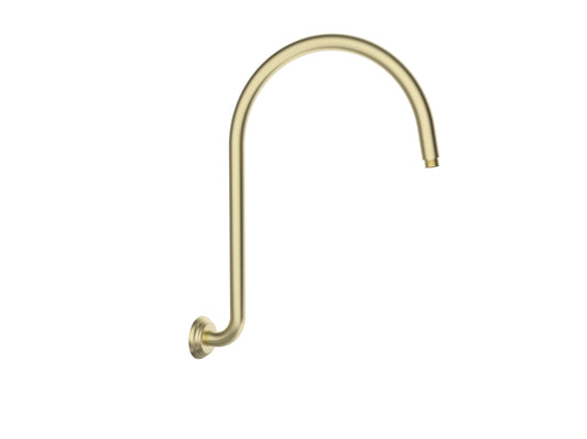 Clasico High-rise Shower Arm - Brushed Gold