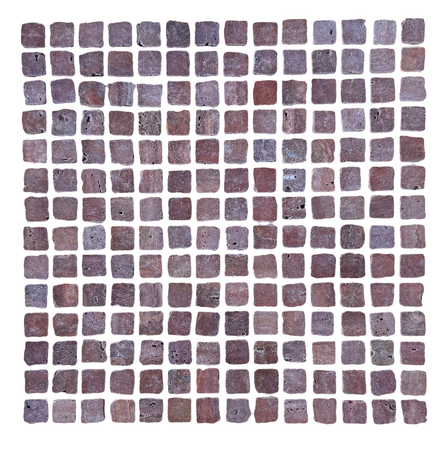 Mini Split Honed - Red Travertine