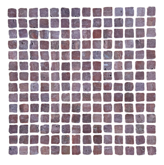 Mini Split Honed - Red Travertine