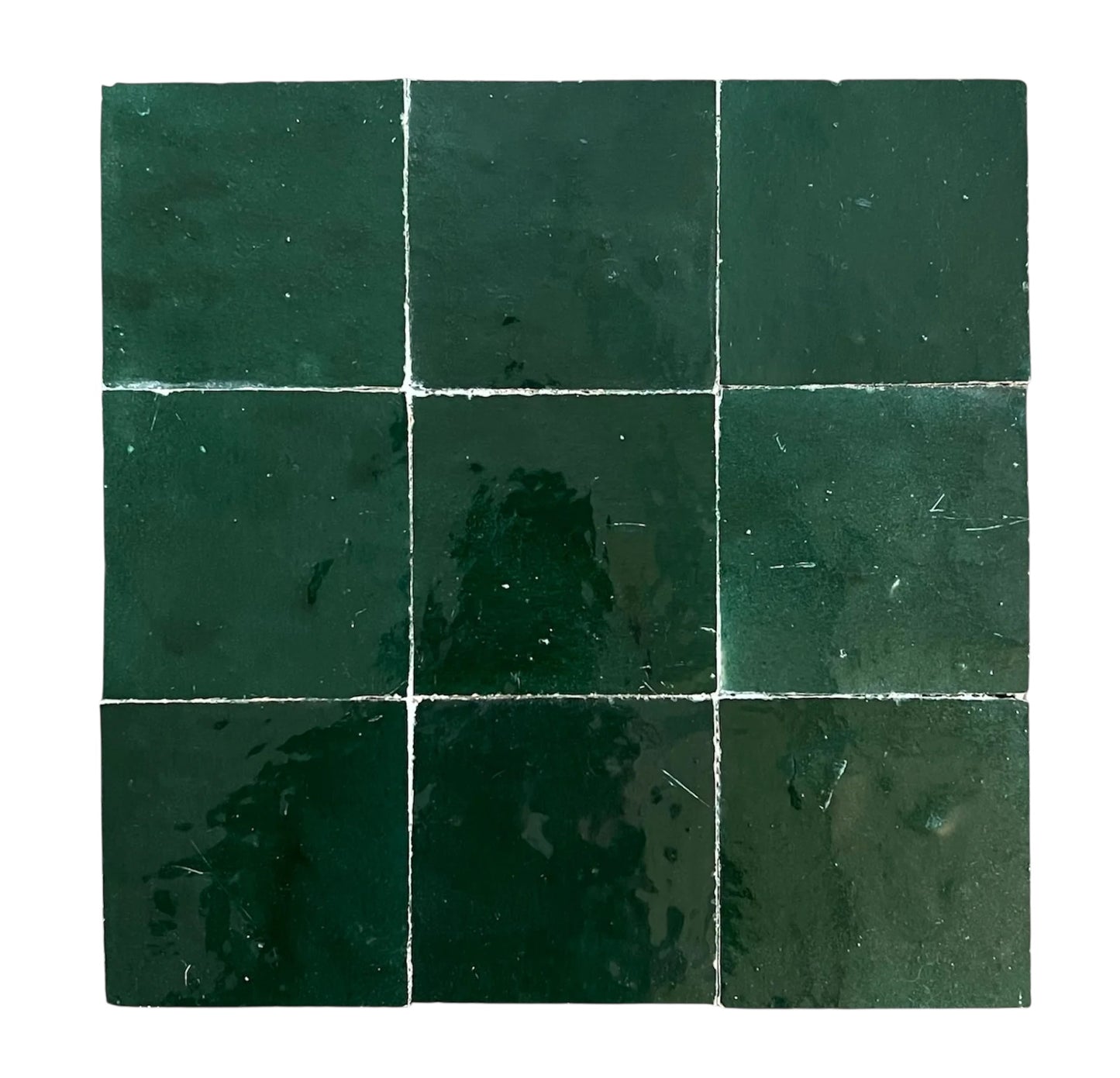 Zellige Verde Square Tile 100x100
