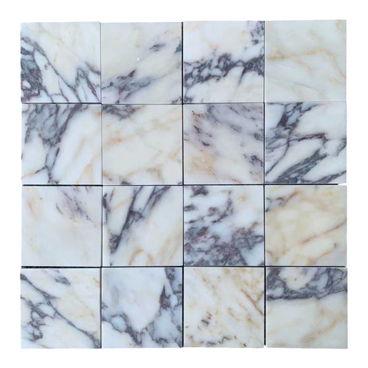 Square Tumbled 150mm - Calacatta Viola