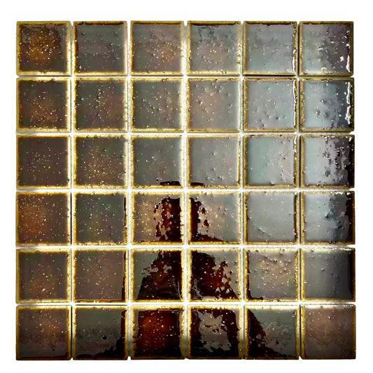 Square Mosaic Tiles - Tokyo Espresso