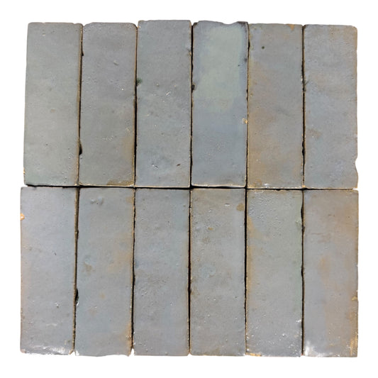 Zellige Bejmat Tile 50x150 - Sky Blue