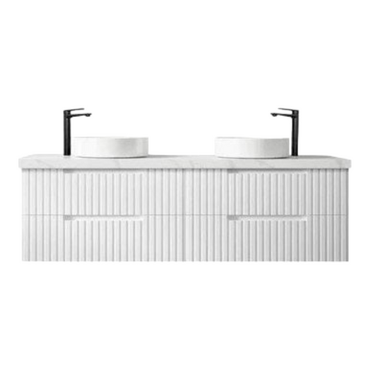 Fluted Wall Hung Drawer 1800mm Vanity
